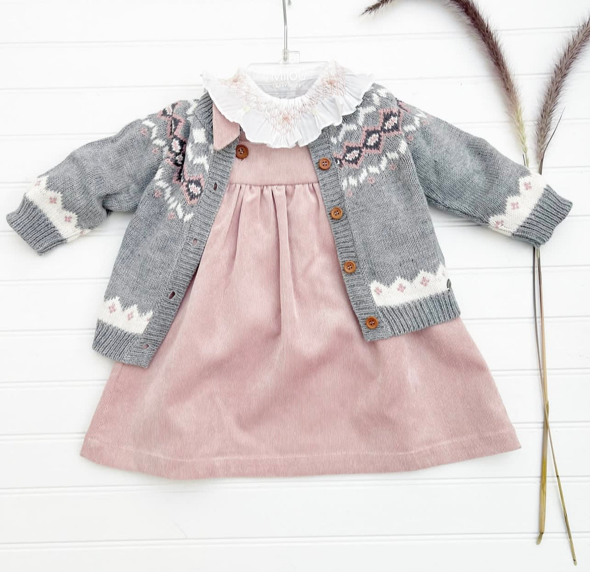 Jumper cot rosa nudo