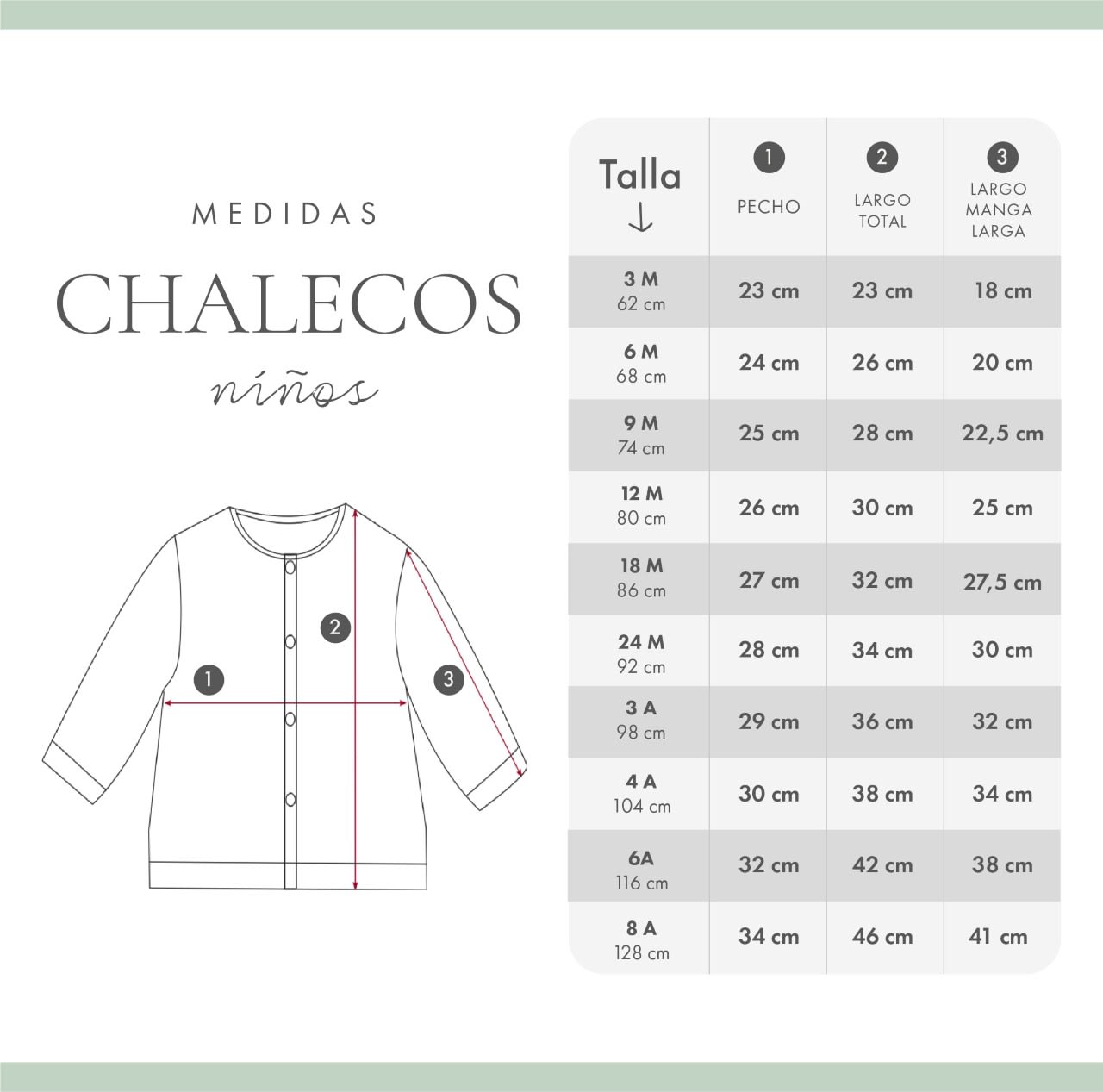 Chaleco niña rojo dibujo