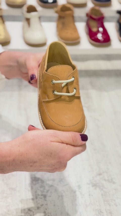 Mocasin niño cuero