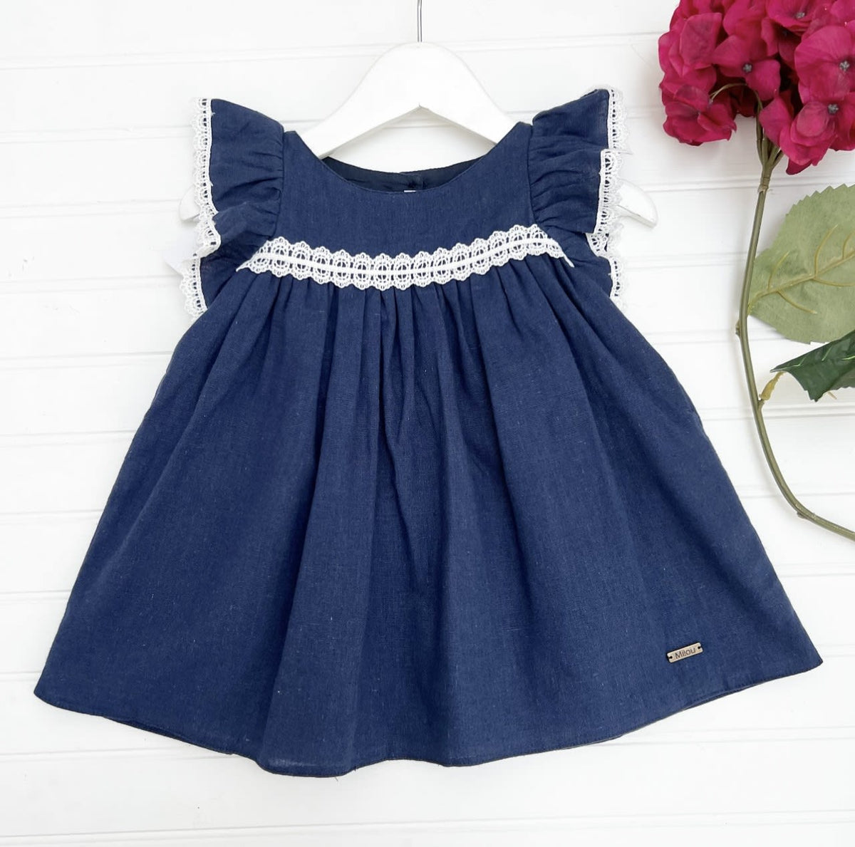 Vestido isa lino azul
