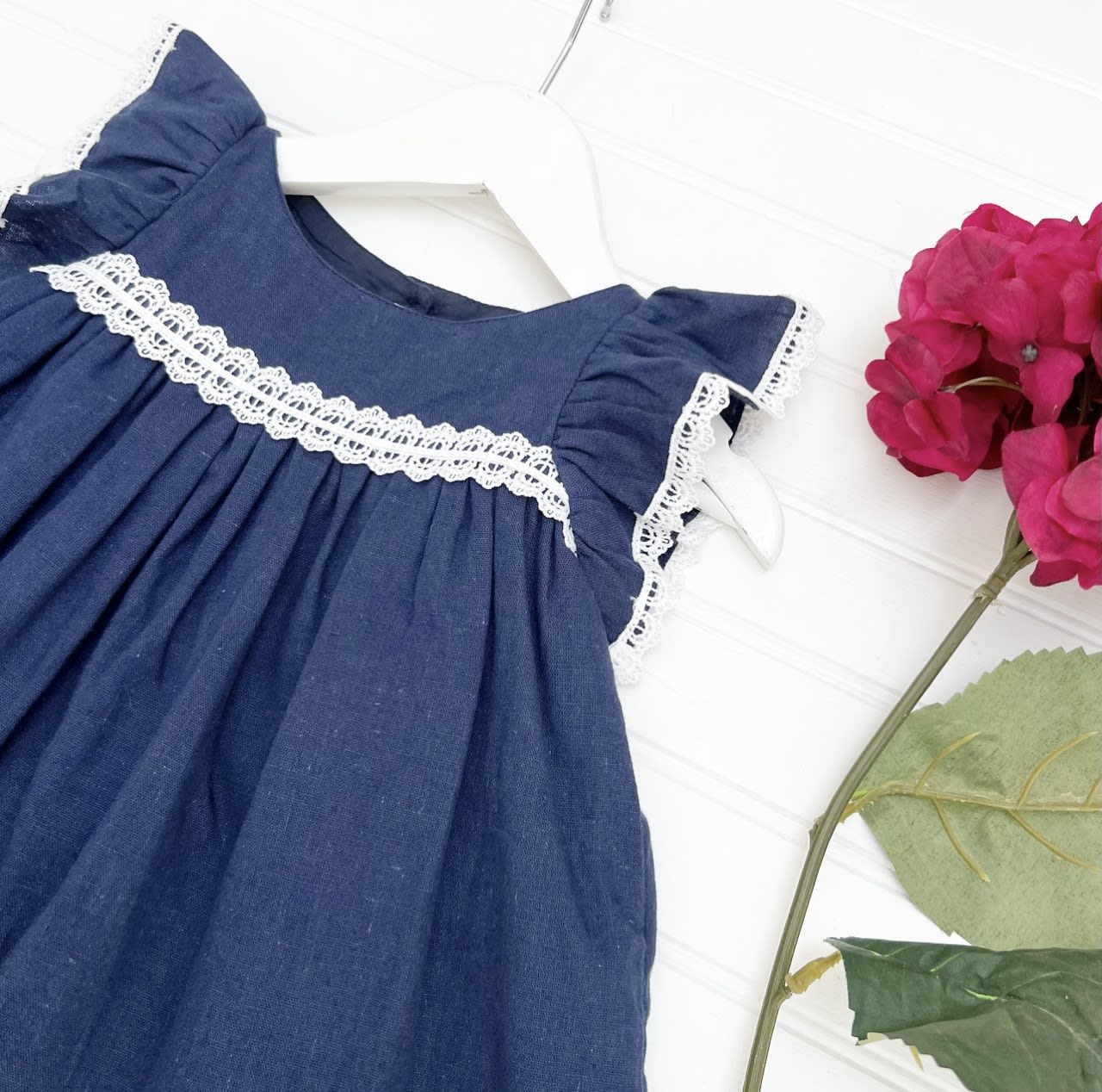 Vestido isa lino azul