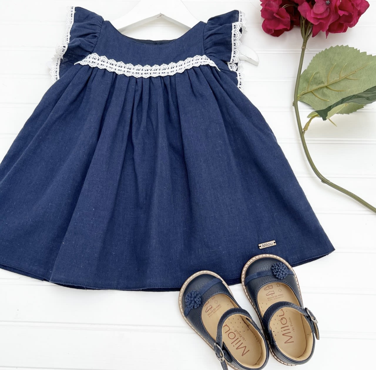 Vestido isa lino azul